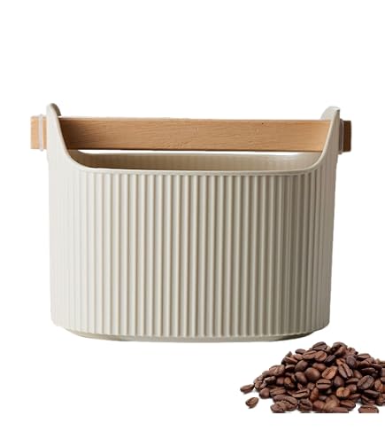 Linian Boîte à Marc De Café En Acier Inoxydable - Récipient Anti-Éclaboussures Avec Barre Amortissante