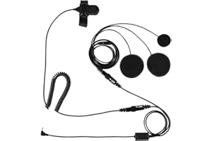 TOPIKY Casque de Moto Casque, 2,5 mm Moto interphone PTT Casque écouteur écouteur avec Microphone pour Motorola bidirectionnel Radio Talkie-walkie T5428 T6200C T5720