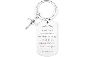 Hightopup Christliche Geschenke Schlüsselanhänger Bible Mutmacher Geschenk Firmung Geschenke Mädchen Konfirmation Geschenk Junge Kommuniom Geschenke Spirituelle Geschenke Geschenke zur Firmung