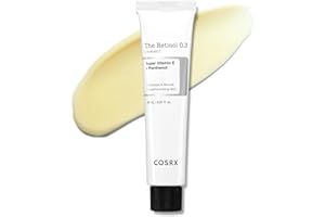‎COSRX COSRX Retinol 0.3 Gesichtscreme für intensives Anti-Aging & Hauterneuerung, gegen Falten, Augenringe & unreine Haut, sicher als Augencreme verwendbar, mit hochdosiertem Retinol, Korean Skincare 20ml