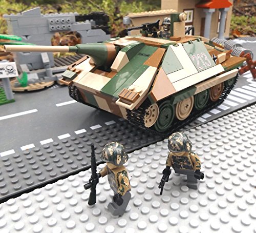 ✠ Modbrix 3001 – Bausteine Panzer Jagdpanzer 38 Hetzer inkl. custom Wehrmacht Soldaten aus original Lego© Teilen ✠ - 4