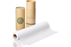 AMAZY Teletta di Rinforzo (0,4 x 9 m) – Tessuto di Rinforzo termoadesivo per rinforzare Due Tessuti Senza Cuciture con Ferro da Stiro (Bianco|60g/m2)