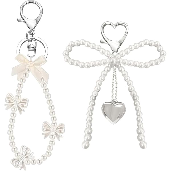 Portachiavi Y2K Con Fiocco E Stella: Carino, Elegante E Perfetto Per Le Tue Borse!
