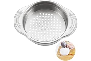 Halit Small Can Colander Sieve, Mini Sieve Stainless Steel Colander, Multifunctional Kitchen Tools Colander, Food Can Strainer, Mess Free Dishwasher Safe Small Sieve Fits Most Food Tins