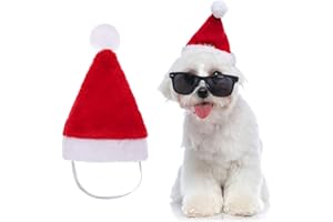 BESTOYARD Weihnachtsmütze für Hund Weihnachtsmütze Cute Dog Cat Pet Weihnachtskostüm Outfits Kleiner Hund Headwear Hair Grooming Zubehör (1Pcs)