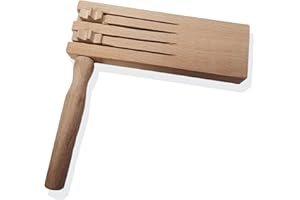 QINZIEN Football Rattle Clacker,Ratchet Noise Maker,Wooden Football Rattles,Traditional Mexican Matraca Rattles for Sporting Events Party Favor,Wooden Instruments,Fun Party Favor for Celebrations