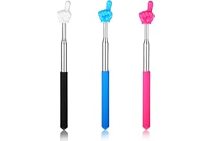 DIVINA VITAE 3 Pcs Telescopic Teachers Pointer Mini Retractable Teacher Pointer Stick Extendable Hand Pointer Finger Pointer Stick for Teacher Classroom Teacher Aids (Style C)