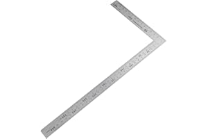 Ihaspoko Squadra da Fabbro 150×300mm, Righello Quadrato a Forma di L in Acciaio Inossidabile, Angolo Retto per Falegname, Ingegnere, Artigiano, Copritetti