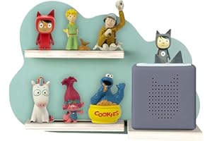 CHEDIN Toniebox Magnetic Wall Shelf Storage for 20 Tonie Figures (Cloud Green UK)