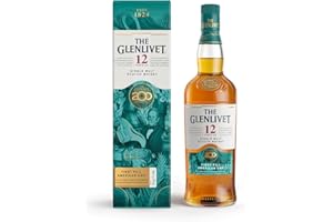 The Glenlivet 12 Year Old Single Malt Scotch Whisky | Limited Edition Liquid with Bespoke Cask Finish | 200 Year Anniversary Whisky with Giftbox | 43% ABV | 70CL | Original Speyside Single Malt Whisky