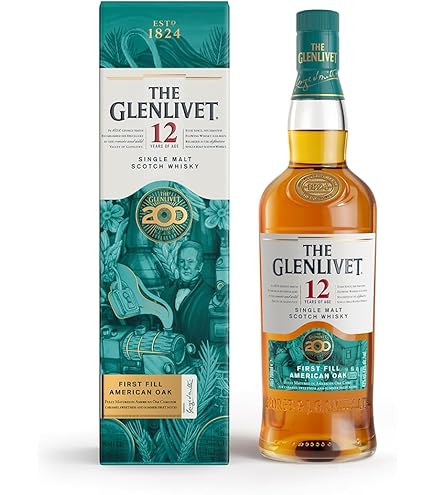 The Glenlivet 12 Year Old Single Malt Scotch Whisky Gift Pack with