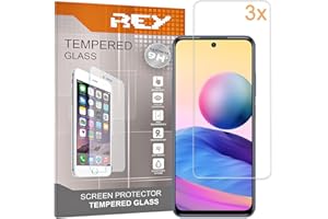 REY (3 sztuki) Oraniacza Ekranu do XIAOMI Black Shark 3S - XIAOMI REDMI Note 10 5G - XIAOMI Poco M3 PRO 5G, szkło hartowane folia ochronna