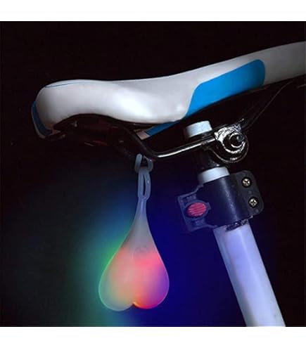 Feu Arrière LED Pour Vélo - À Fixer Sous La Selle - Lumière De Sécurité - Neuf