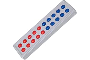 SCHUBI Abaco 20: Modell C 5/5 Kugeln parallel (rot/blau) (SCHUBI Abaco 20: Der Zähl- und Rechenrahmen bis 20 mit dem genialen Dreh!)