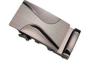 BAOBLAZE Hebilla de Cinturón de Trinquete Rectangular Cierre Automático para Hombre 35mm - #8, tal como se describe
