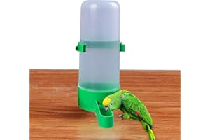 Keptfeet Distributore Automatico di Acqua,Distributore d'Acqua per Uccelli per Gabbia - Contenitore per abbeveratoio, Gabbia per Uccelli con distributore d'Acqua per pappagalli Budgie Cockatiel