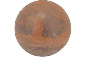 UNUS Sfera decorativa da giardino in metallo, diametro 40 cm, effetto ruggine per giardino, aiuole e terrazze