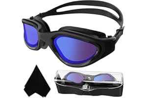 Winline Occhialini da Nuoto Polarizzati, Anti-appannamento Anti-perdite con Protezione UV Visione chiara Facile da regolare Con Ponte Nasale Morbido per Uomo Donna Adulti e Adolescenti