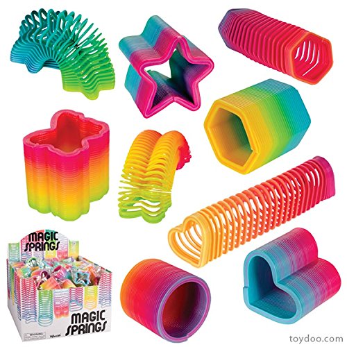 German Trendseller® – 4 er Set Regenbogen Spiralen ┃ Bunte Farben ┃ Extra für Kinder hergestellt ┃ Viele Formen ┃ Treppenläufer ┃ Kinder lieben diese bunten Regenbogen Spiralen ✔ - 2