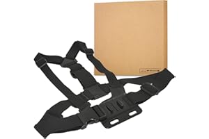 JJOnlineStore - Adjustable Chest Body Strap Harness Mount Holder Compatible for Go Pro HD Hero 1 2 3 3+ 4 5 Action Video Camera Birthday Christmas Xmas Travel Outdoor Gift