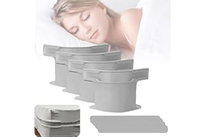 TTPOLONG 4 pièces de support de drap de lit avec bandes de verrouillage, supports d’angle amovibles pour protège-matelas, literie, couvertures (gris)