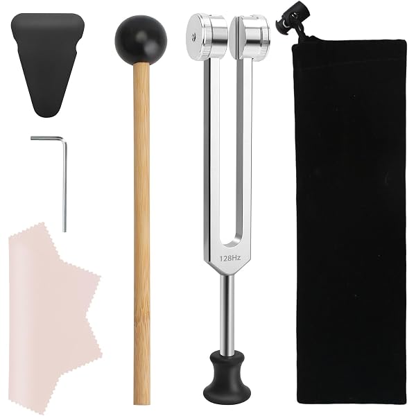 Diapason Di Prova 128 Hz Cur - In Lega Di Alluminio, Per Yoga, Rilassamento, Diagnostica Udito, Con Martello