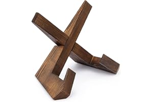 YEWCEP Tellerständer zur Aufsteller - 16,6 CM Tellerhalter, Tellerst äNder Holz,Hölzern Teller Ständer, Bilderrahmen Halterung