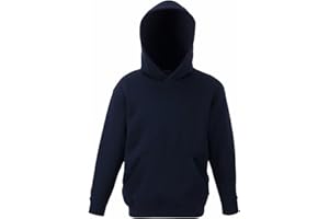 Fruit Of The Loom Kids Childrens Hoodie Hooded Sweatshirt Deep Navy 12-13 Years