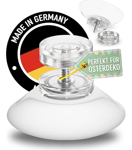 Produktbild von 10er-Set Saugnäpfe Mit M4-Gewinde – 25 Mm Durchmesser, Transparent, Mit Rändelmutter, Für Glatte Oberflächen Wie Fenster & Fliesen