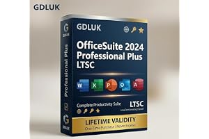 OFF'ICESUITE LTSC Professional Plus 2024 | NEW 2026 Update Included | Retail License Key for Windowspc (1 User/PC, Lifetime Validity) | Unlimited Reinstallations & Regular Updates (Quick Delivery)