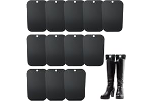 DASBET 12 Pcs (6 Pairs) Boot Shapers for Tall Boots, 16 inch Reusable Boot Fillers & Stand Up Inserts, Tall Boot Inserts to Keep Shape, Prevent Bending & Creasing Black, 16 inch