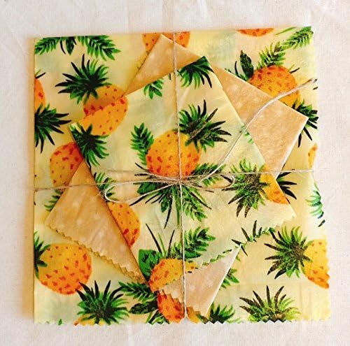 Large Set Of 3 Eco Beeswax Food Wraps, Zero Waste, handmade in UK