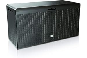 PROSPERPLAST Baúl de jardín BOXE RATO PLUS 290L., dimensiones (mm) 1140x470x594, color Antracita