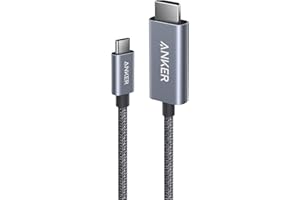 Anker HDMI-Kabel, 4K@60Hz HDR HDMI auf USB-C Kabel, ultraschnelles USB-C auf HDMI-Kabel aus Nylon geflochten mit Advanced Shielding, Thunderbolt 5/4/3, für MacBook, iPad, iPhone, HD TV & mehr (90cm)