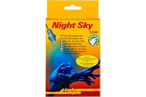 Lucky Reptile Night Sky - Set Moonlight LED - 3 luci lunari a LED con trasformatore - Lampada da terrario - Lampada Notturna a Risparmio energetico - LED rettili Anfibi - ampliabile a 6 LED