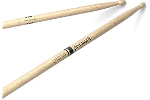 Bacchette in quercia giapponese Shira Kashi ProMark 747B "Super Rock" con punta in legno