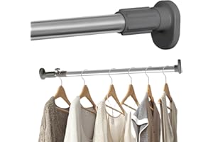 Hershii Asta Per Tenda Da Doccia Asta Regolabile Per Appendiabiti Da Bagno Per Armadio Da Bagno 40-60cm