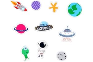 Legami, Lot de 30 Décorations pour Les Rayons de Vélo Enfant, Space, Unique