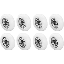Clarmonde Lot De 10 Roulettes De Rechange Pour Porte De Douche Coulissante En Verre De 19 Mm (19 Mm-10 Pièces