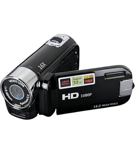 Videocamera Camcorder, HD 1080P 16MP Camcorder met 16x Zoom, 2 Inch TFT- scherm Vlogcamera, Draagbare Draagbare Videorecorder