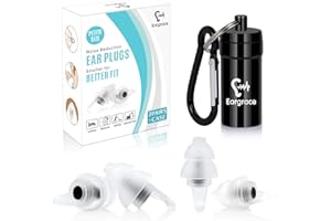 EARGRACE Tapones para los oídos para dormir, 2 pares de tapones para los oídos de reducción de ruido suave para canales de oído pequeños, tapones para los oídos de protección auditiva para dormir, roncar