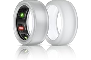 BandSmith Silicone Ring Cover & Protector for Oura Ring Gen 4/3 - Elastic Case for Working Out - Patent Protected (Transparent+Transparent, S for 678910)