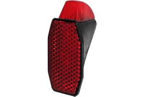 Onogal - Fanalino posteriore catarifrangente 3832, da parafango, per bicicletta classica, alimentazione dinamo