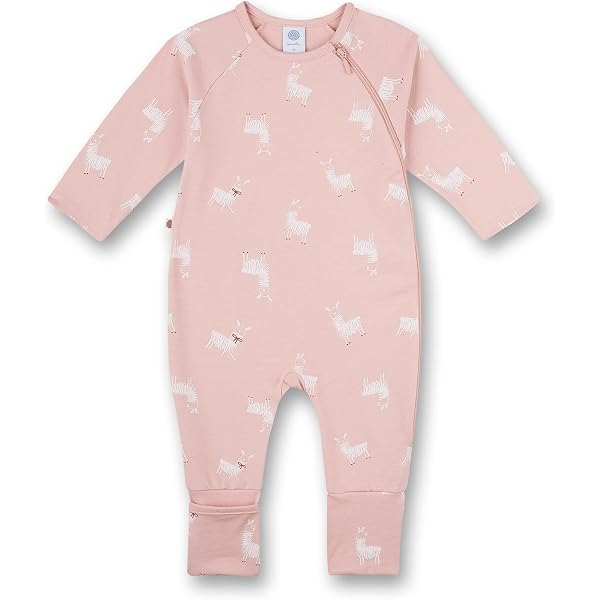 Sanetta Baby-Mädchen Schlafanzug Aus 100% Bio-Baumwolle – Langer Pyjama Mit Weichem Bund
