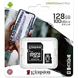 Kingston Canvas Select Plus microSD Card SDCS2/128 GB Class 10 (SD Adapter Included)