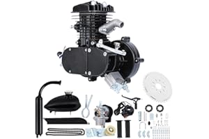 H-YEEU 2 Tempi Kit Motore bici 50cc Gas Motorizzato Motore Kit di Conversione Bicicletta Nero