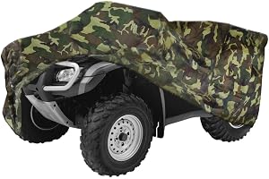 ANFTOP Quad ATV-presenning 210D fordonsskydd fosforescerande vinterskyddad dammtät regntät UV-skydd kamouflage 210 x 120 x 115 cm