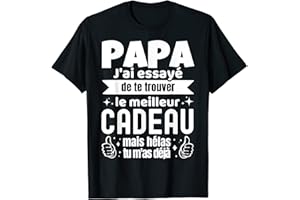 TEE SHIRT HUMOUR PAPA DROLE HOMME FEMME ENFANT Papa Cadeau Personnalise Anniversaire Fete des Pere Original T-Shirt
