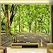 Produktbild Hwhz Benutzerdefinierte 3D Wandbild Tapete Wohnzimmer Schlafzimmer Tv Hintergrund Non-Woven Wandverkleidung Pastoralen Wald Natur Landschaft Wallpaper-200X140Cm