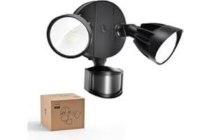 ‎PHILIPS Philips 21W 3000 lm LED Strahler Außen mit PIR-Bewegungssensor, 5000K Tageslicht-Fluter, Wasserdicht, Dämmerungs- bis Morgensensor, 2 Köpfe, 4 Betriebsmodi